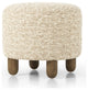 Aniston Ottoman, 23" Solema Cream, Distressed Natural