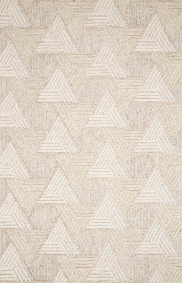 Ehren Rug, Oatmeal and Ivory, 3'6"x5'6"