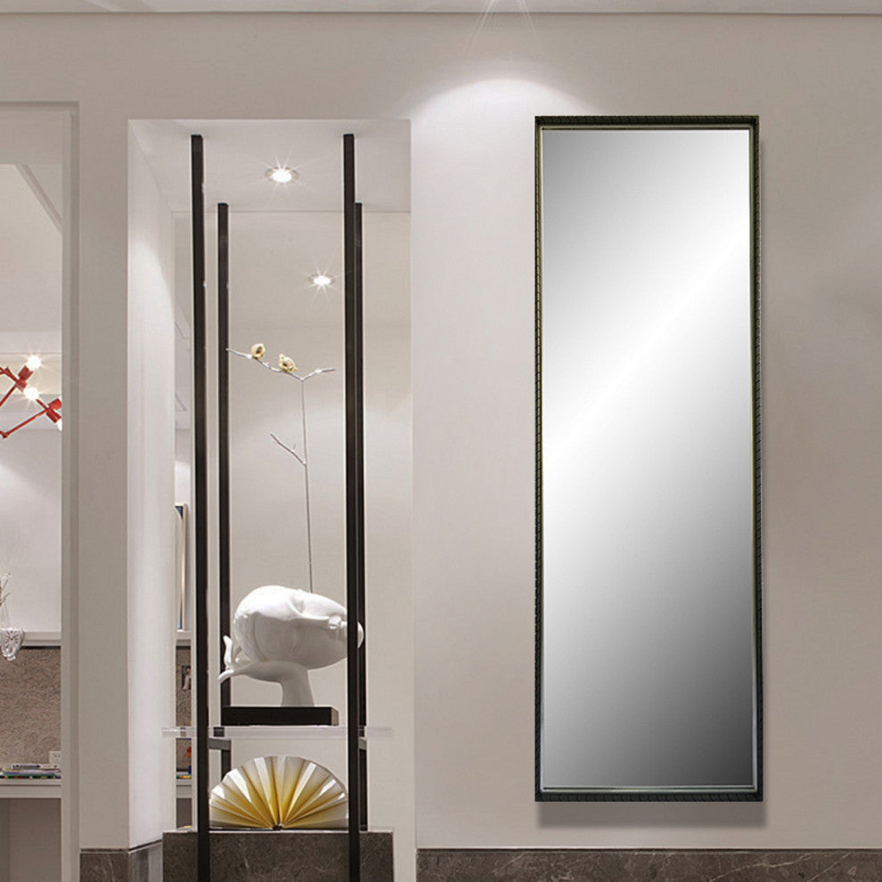metal wall or floor mirror