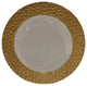Well-designed Round Glass Charger Plate, Gold