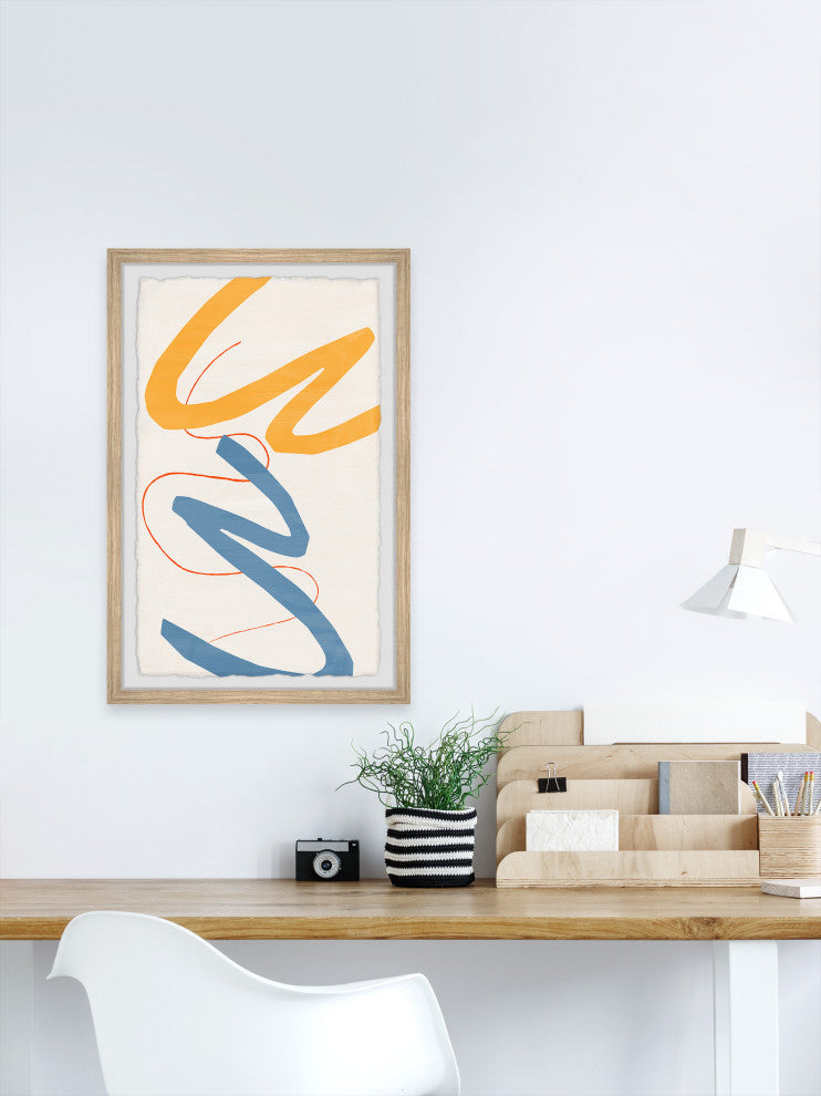 "Borders of Passion" Framed Painting Print, 20x30
