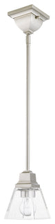 Livex Lighting Mission 1 Light Brushed Nickel Mini Pendant