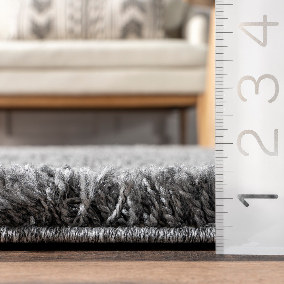 Nuloom Alexa My Soft and Plush Shag Rug, Grey 8'x10'