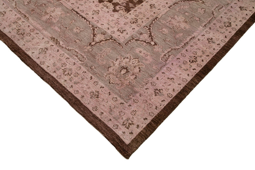 Rug N Carpet - Handmade Oriental 11' 11" x 14' 9" Large Oushak Area Rug