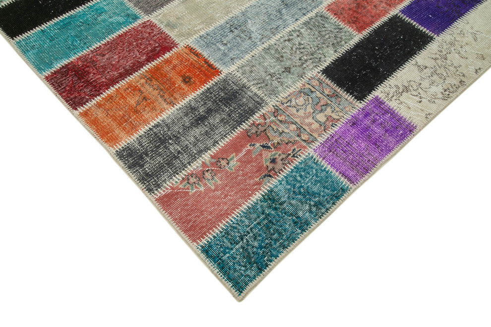 Rug N Carpet - Handmade Anatolian 6' 9" x 10' 0" Antique Patchwork Area Rug