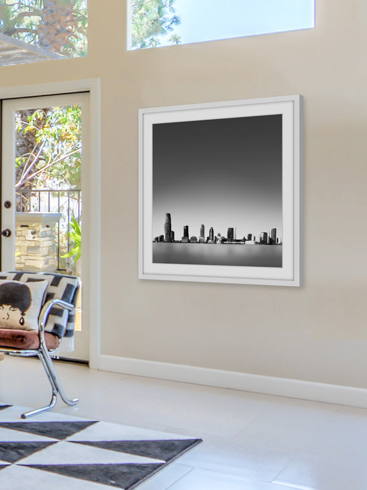 "New York Minimalism" Framed Painting Print, 32"x32"