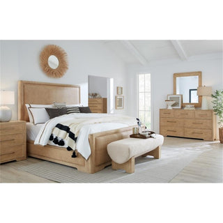 Retreat California King Wood Cane Panel Bed in Beige by Hooker Furniture