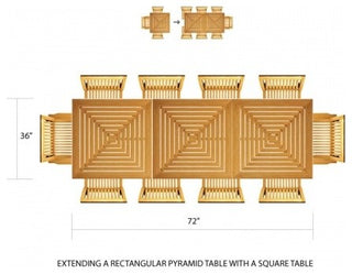 6' Pyramid Dining Table