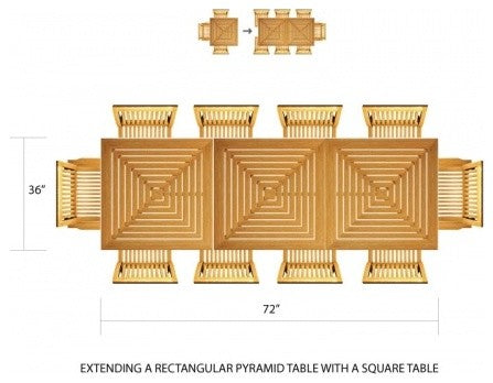 6' Pyramid Dining Table