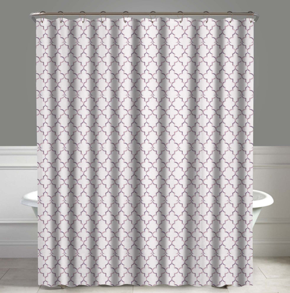Ogee Purple Elsa Shower Curtain, 72"x72"