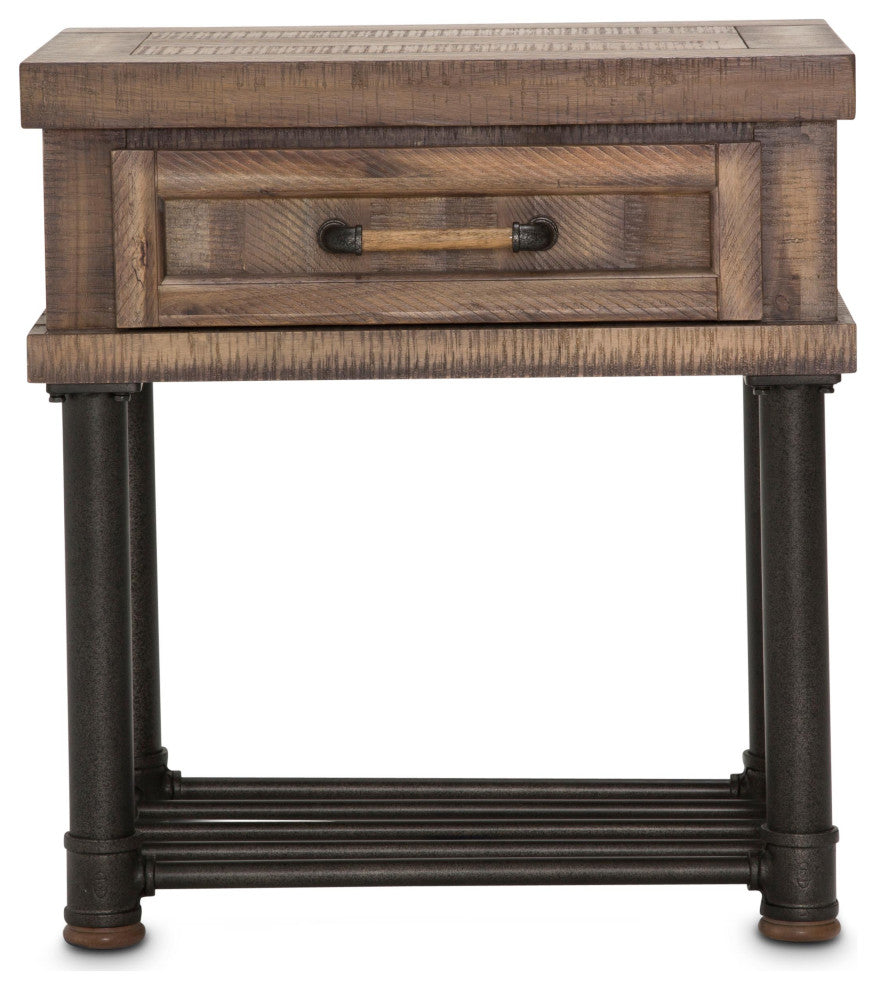 Crossings 1-Drawer Side Table - Reclaimed Barn