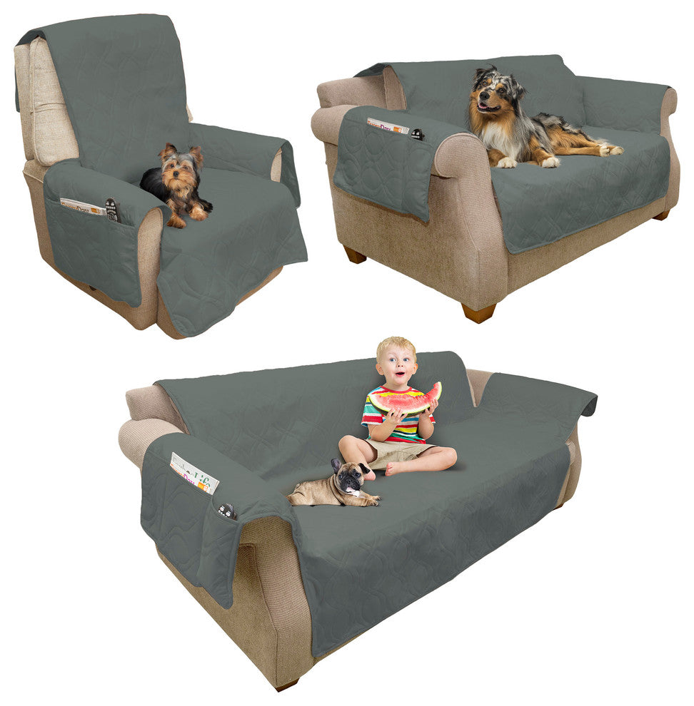 Furniture Cover, 100% Waterproof Protector Cover for Chair, Gray