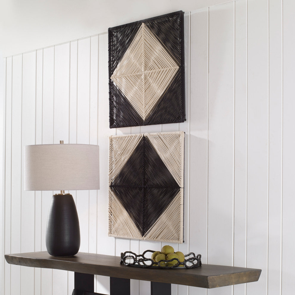 Uttermost 04330 Seeing Double Rope Wall Squares Set of 2