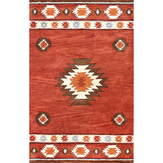 Nuloom Bronco Hand-Tufted Area Rug, Wine 8'6"x11'6"