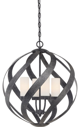 Quoizel BMS2820 Blacksmith 4 Light 20"W Multi Light Pendant - Old Black