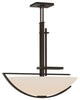 Ondrian Pendant - Bronze Finish - Opal Glass
