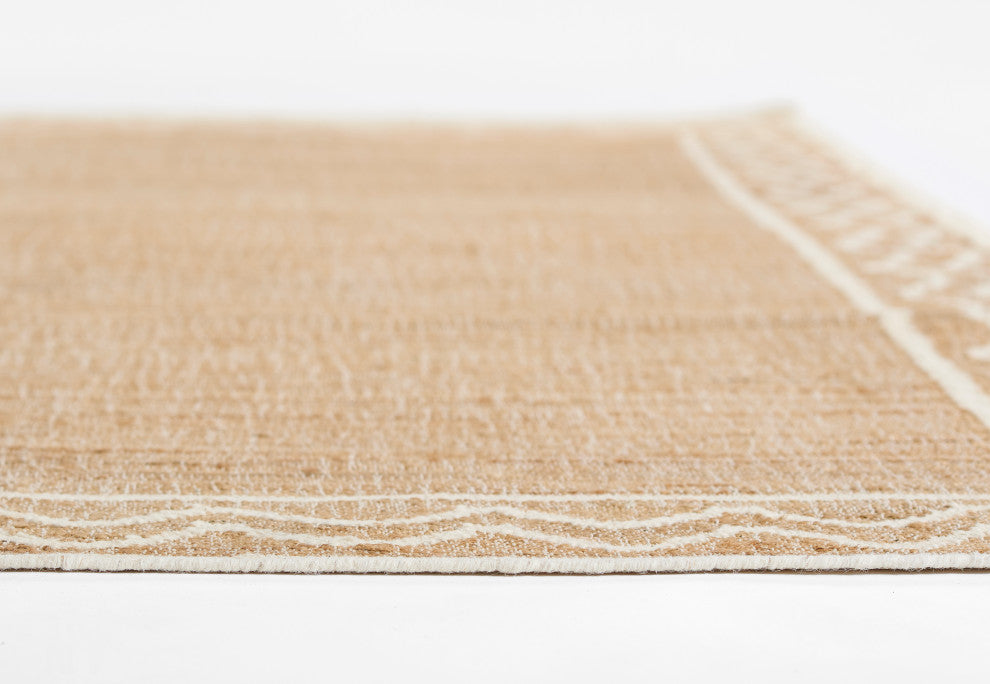 Erin Gates by Momeni Orchard Ripple Natural Hand Woven Wool Rug 5' X 8'