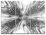 "Fractal 3-D Magical Depth" Metal Wall Art, 3 Panels, 36"x28"