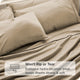 Bare Home 6-Piece Microfiber Sheet Set, Taupe, Full