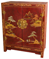 Red Lacquer Cabinet