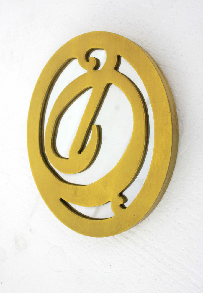 10"x8" Yellow Wood Wall Decor