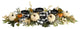 Nearly Natural 32ï¿½ White Pumpkin and Berries Artificial Candelabrum