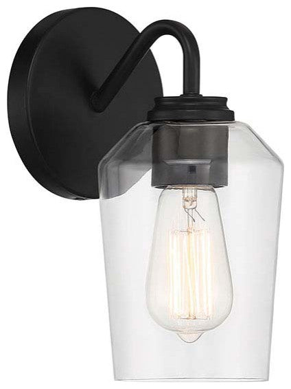 Shayna Wall Sconce 1  Light  Flat Black