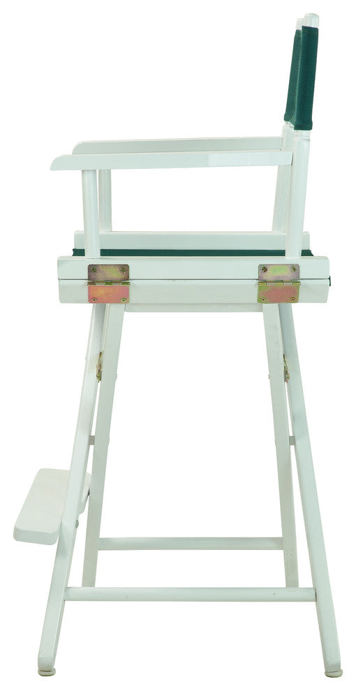 024" Director's Chair White Frame-Hunter Green Canvas