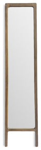 Tapered Wood Floor Mirror