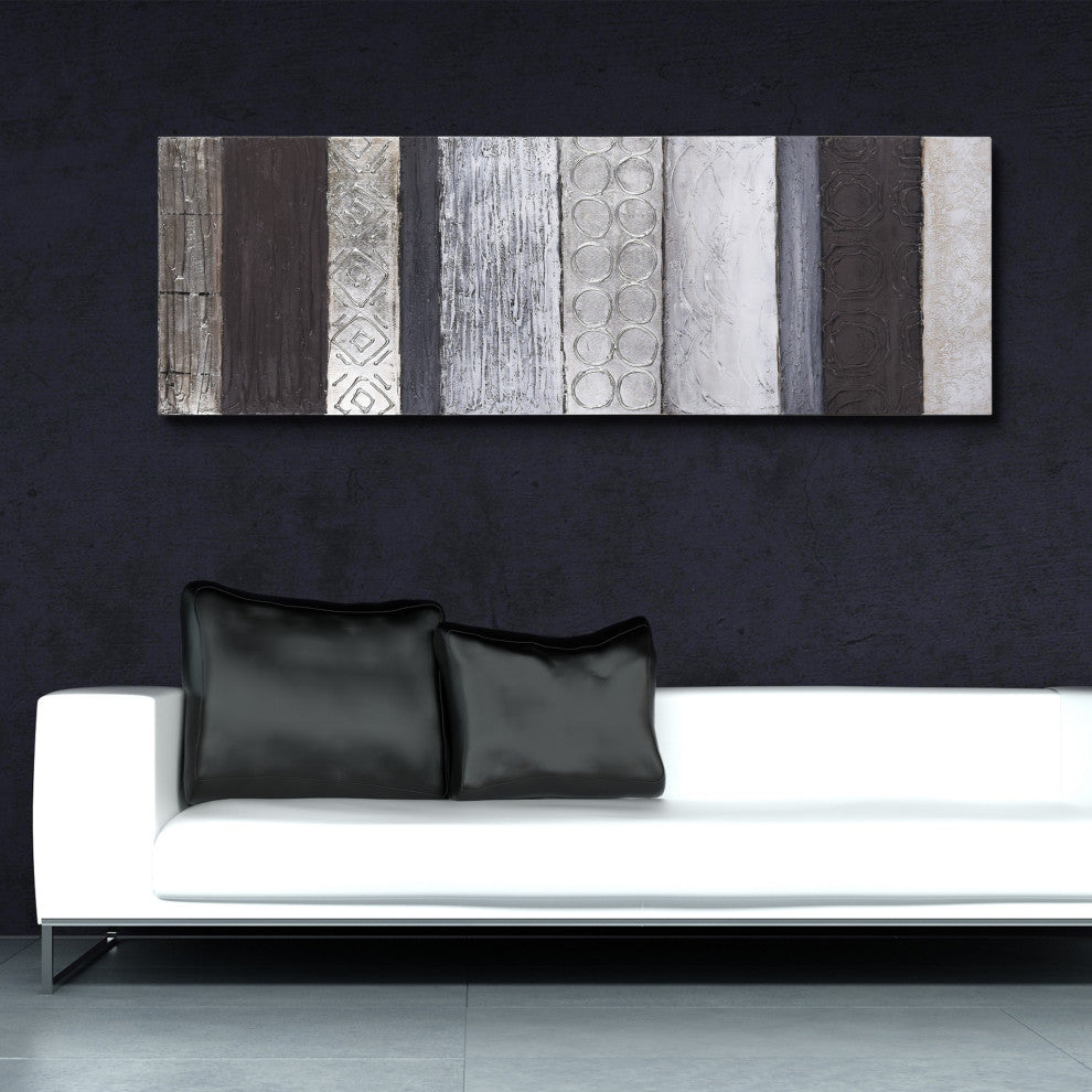 Fluid Textured Metallic Hand Painted Abstract Wall Art by Martin Edwards