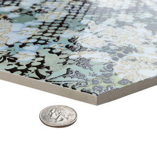 Inedita Hex Blue Porcelain Floor and Wall Tile