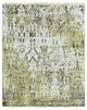 Hand-Knotted Wool Ivory/Gold Transitional Modern Modern Rug, 7' X 9'