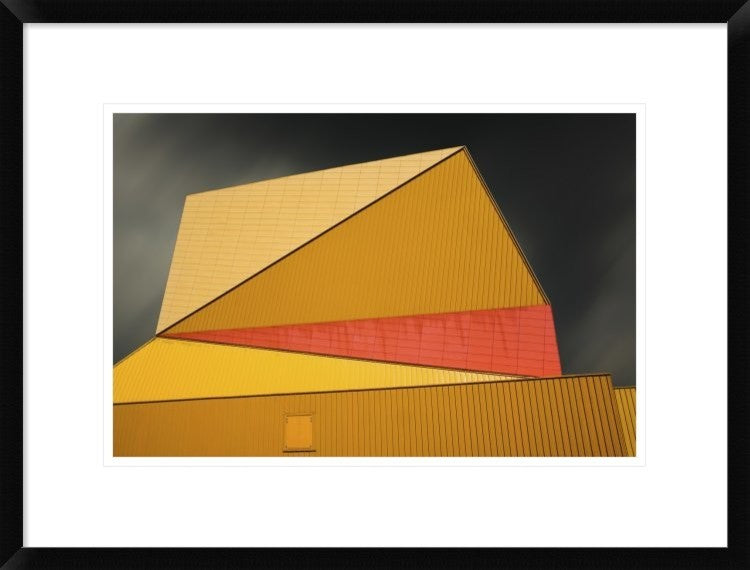 "The Yellow Roof" Framed Digital Print by Gilbert Claes, 26"x20"