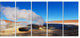 Geyser Sol De Manana Bolivia, Landscape Canvas Art, 60"x28", 5 Panels