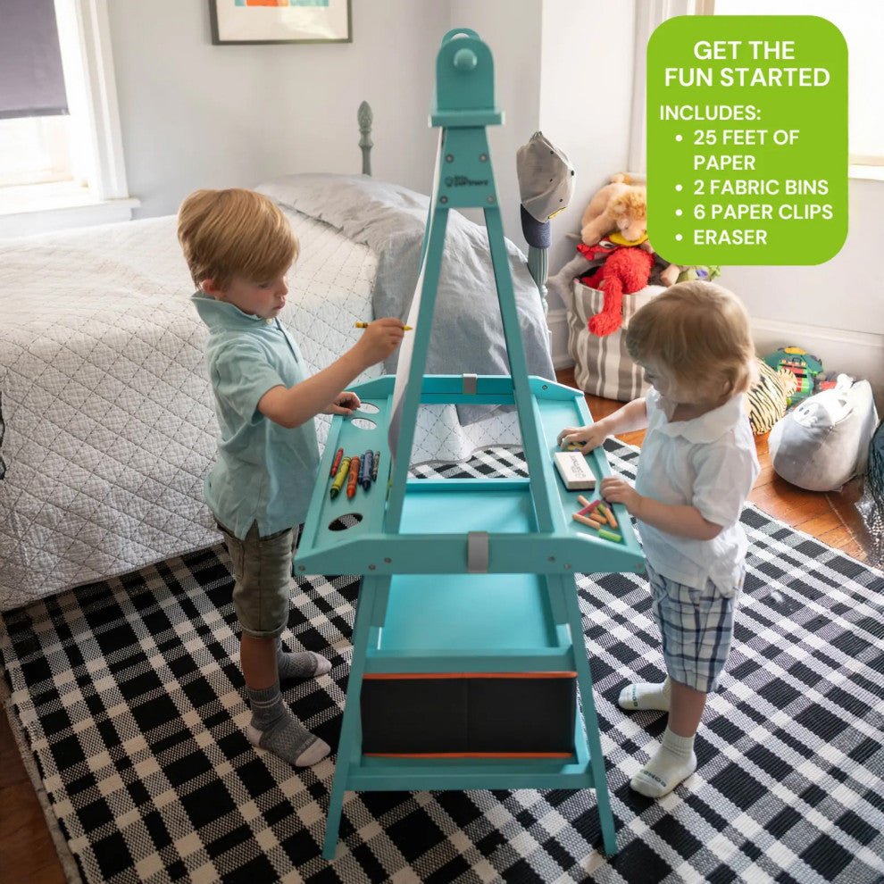 Little Partners Deluxe Learn and Play Art Center, Turquoise