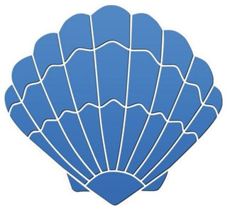 Fun Shell Ceramic Swimming Pool Mosaic 8"x7"