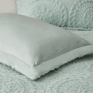 Madison Park Arya Medallion Faux Fur Plush Comforter Mini Set