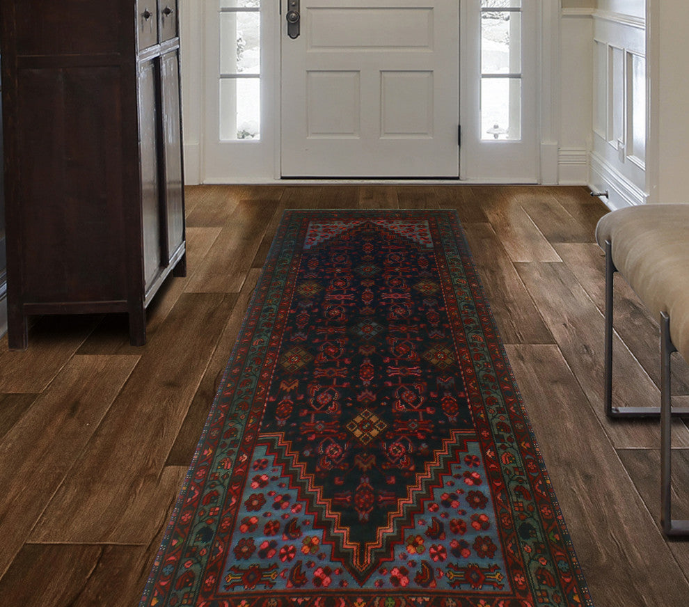 Fine Vintage Distressed Mayra Black Runner