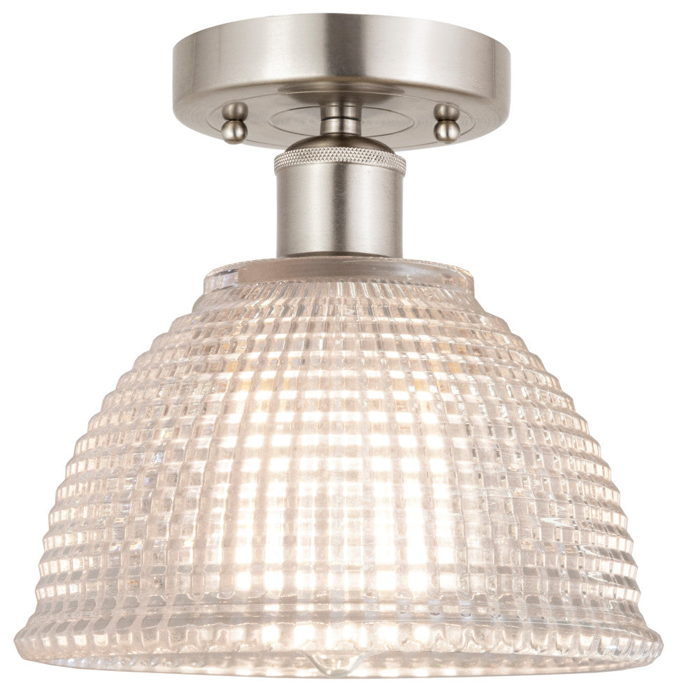 Innovations 616-1F-SN-G422 Arietta 1 Light Flush Mount, Brushed Satin Nickel