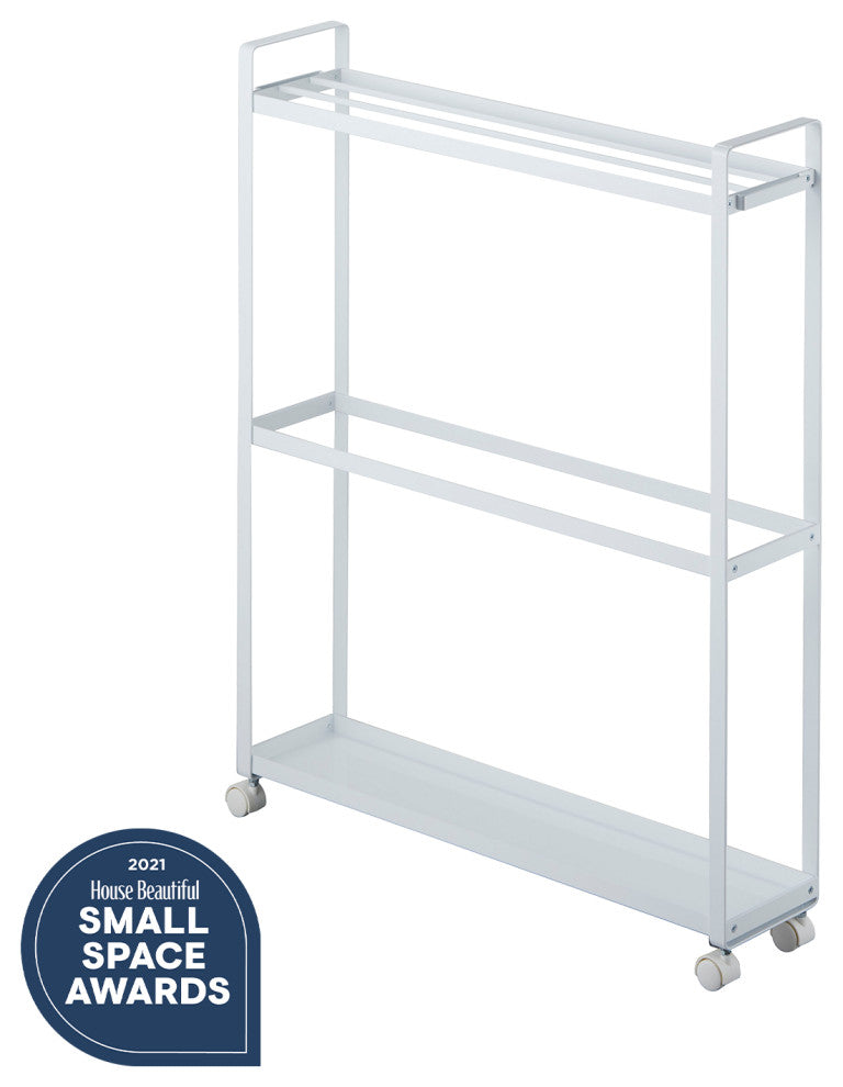 Tower Towel Rack and Organizer Wagon, White