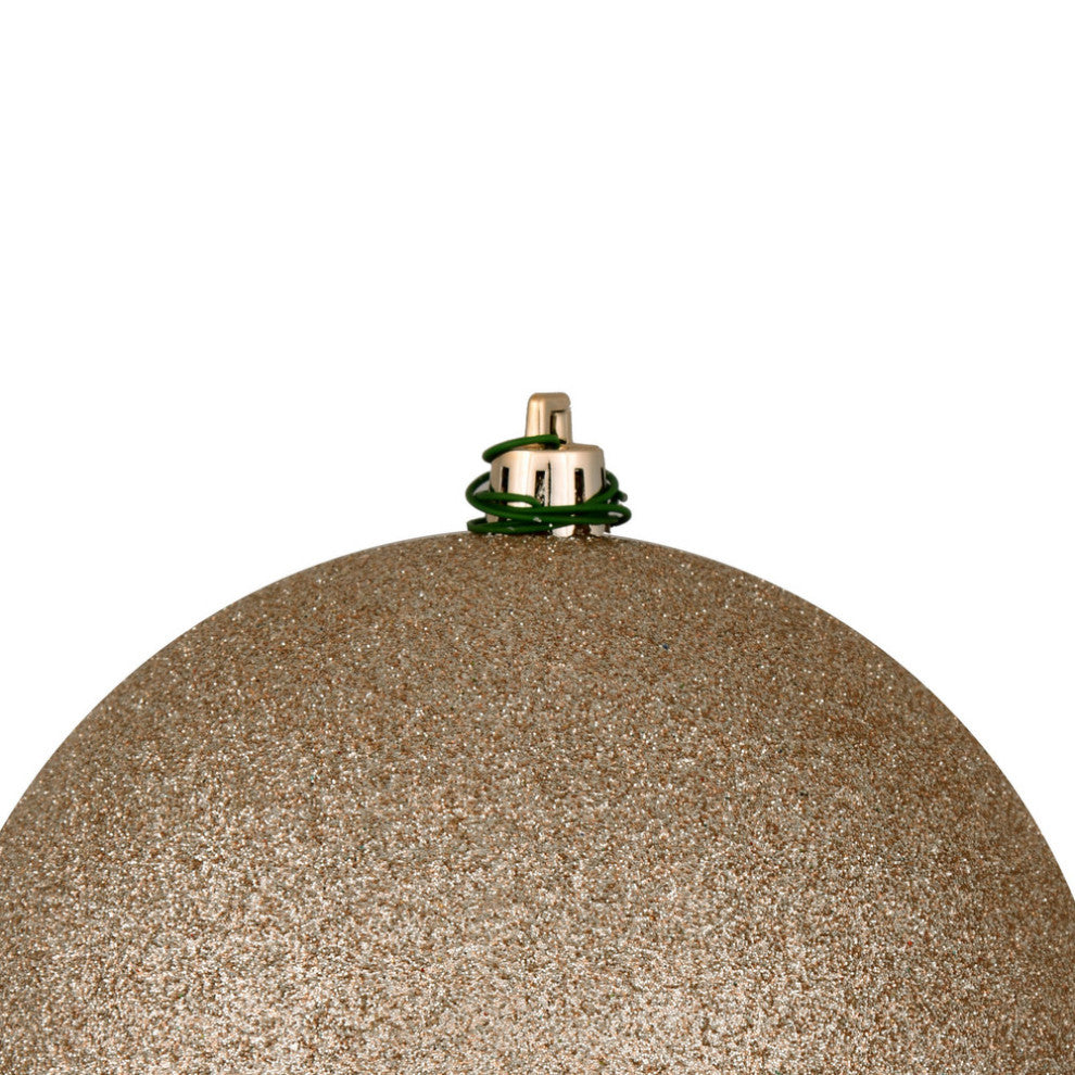 Vickerman N592043Dg 8" Oat Plastic Glitter Ball Ornament