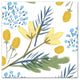 Yellow Botanicals 16x16 Canvas Wall Art