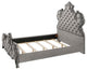 ACME Perine Queen Bed, Gray Velvet