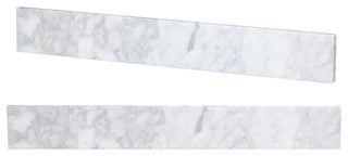 31-inch Bathroom Vanity Backsplash in Carrara White Marble