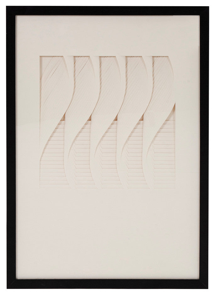 Howard Elliott Dimensional Paper Twist Shadowbox Art