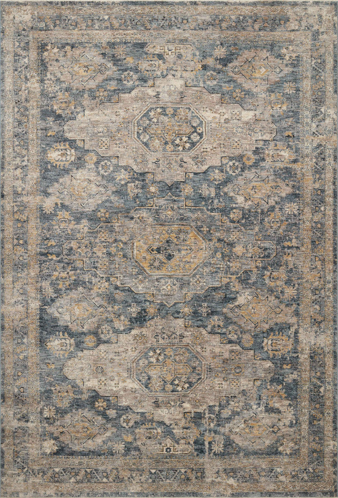 Loloi Gaia Denim / Taupe 6'-7" x 9'-10" Area Rug