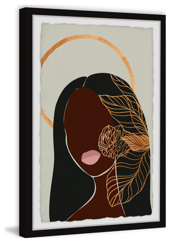 "Faceless Beauty" Framed Painting Print, 30x45
