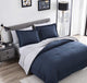 The Nesting Company Chestnut Reversible 7-Pc BIB Comforter Set- King - Navy/Gray