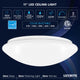 Luxrite 11" LED Flush Mount Light, 20W, 5 CCT, 1500 Lumens, Dimmable