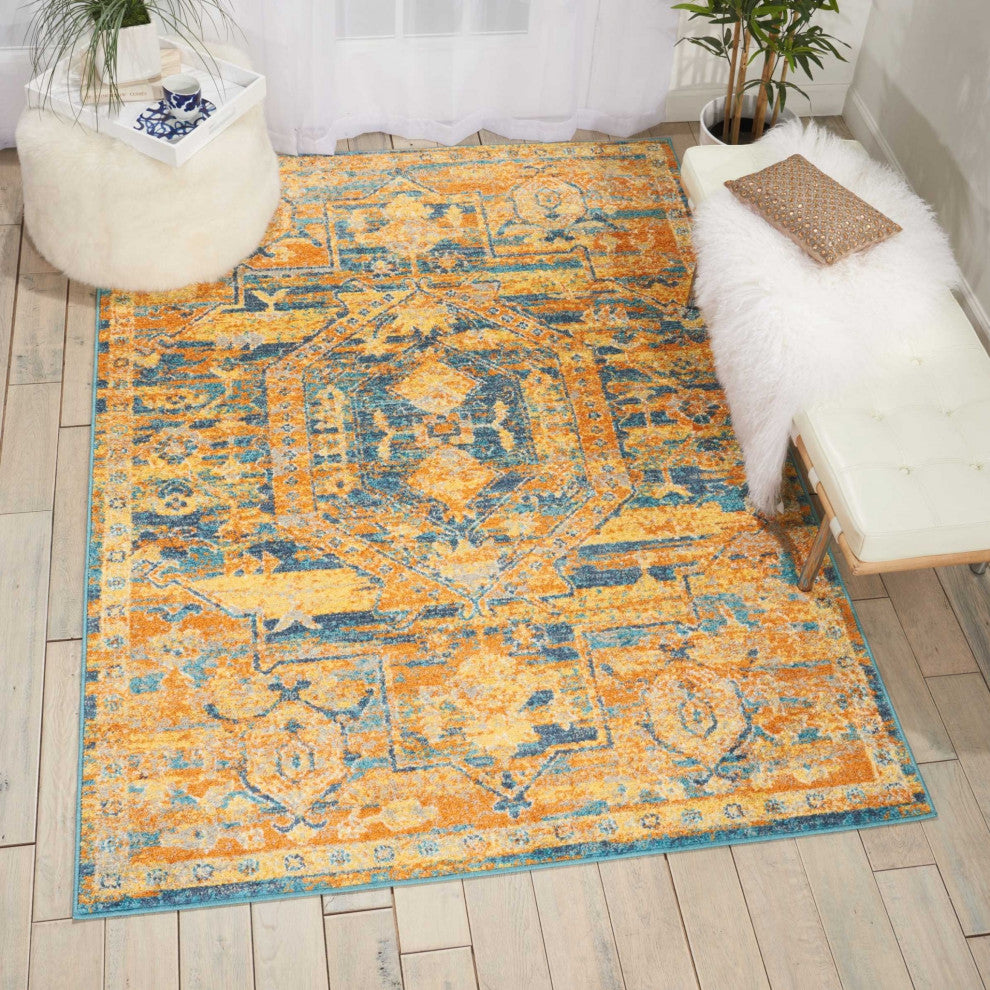 7' X 10' Sunset Power Loom Area Rug